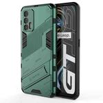 For OPPO Realme GT 5G Punk Armor 2 in 1 PC + TPU Shockproof Case with Invisible Holder(Green)