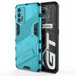 For OPPO Realme GT 5G Punk Armor 2 in 1 PC + TPU Shockproof Case with Invisible Holder(Blue)