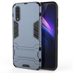 For Vivo iQOO Neo Shockproof PC + TPU Protective Case with Holder(Navy Blue)