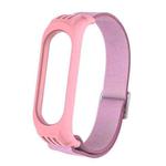 For Xiaomi Mi Band 3 / 4 / 5 Twill 8-shaped Buckle Elastic Watch Band(Pink)