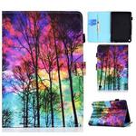 Painted Pattern TPU Horizontal Flip Leather Protective Case For Kindle Fire HD 8 (2020)(Forest)