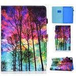 Painted Pattern TPU Horizontal Flip Leather Protective Case For Samsung Galaxy Tab A7 10.4 (2020)(Forest)