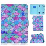 Painted Pattern TPU Horizontal Flip Leather Protective Case For Universal 7 inch(Color Fish Scales)