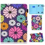 Painted Pattern TPU Horizontal Flip Leather Protective Case For Universal 7 inch(Daisy)