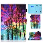 Painted Pattern TPU Horizontal Flip Leather Protective Case For Universal 7 inch(Forest)