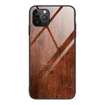 For iPhone 12 / 12 Pro Wood Grain Tempered Glass + TPU Shockproof Case(M02)