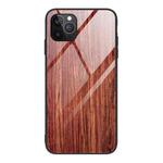 For iPhone 12 / 12 Pro Wood Grain Tempered Glass + TPU Shockproof Case(M05)