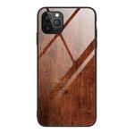 For iPhone 12 Pro Max Wood Grain Tempered Glass + TPU Shockproof Case(M02)