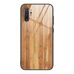 For Samsung Galaxy Note10+ Wood Grain Tempered Glass + TPU Shockproof Case(M03)