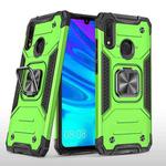 For Huawei P Smart(2019) Magnetic Armor Shockproof TPU + PC Case with Metal Ring Holder(Green)