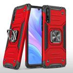 For Huawei P Smart S / Enjoy 10S / Y8P Magnetic Armor Shockproof TPU + PC Case with Metal Ring Holder(Red)
