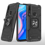For Huawei Y9 Prime(2019) / P Smart Z Magnetic Armor Shockproof TPU + PC Case with Metal Ring Holder(Black)