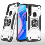 For Huawei Y9 Prime(2019) / P Smart Z Magnetic Armor Shockproof TPU + PC Case with Metal Ring Holder(Silver)