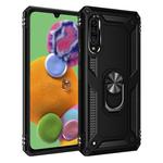For Galaxy A90 5G Armor Shockproof TPU + PC Protective Case with 360 Degree Rotation Holder(Black)