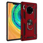 For Huawei Mate 30 Pro Armor Shockproof TPU + PC Protective Case with 360 Degree Rotation Holder(Red)
