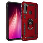For Xiaomi Redmi Note 8 Armor Shockproof TPU + PC Protective Case with 360 Degree Rotation Holder(Red)