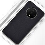 For OnePlus 7T Shockproof Cloth Texture PC+ TPU Protective Case(Black)