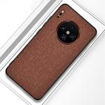 For Huawei Mate 30 Shockproof Cloth Texture PC+ TPU Protective Case(Brown)