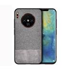 For Huawei Mate 30 Shockproof Splicing PU + Cloth Protective Case(Grey)