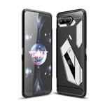 For Asus ROG Phone 5 Brushed Texture Carbon Fiber TPU Case(Black)