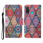 For Huawei P smart 2020 Colored Drawing Pattern Horizontal Flip Leather Case with Holder & Card Slots & Wallet & Lanyard(Rhombus Totem)