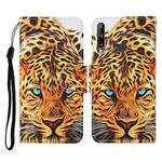 For Huawei P40 lite E Colored Drawing Pattern Horizontal Flip Leather Case with Holder & Card Slots & Wallet & Lanyard(Yellow Leopard)