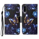 For Huawei P30 Colored Drawing Pattern Horizontal Flip Leather Case with Holder & Card Slots & Wallet & Lanyard(Moon Butterfly)