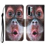 For Huawei P30 Pro Colored Drawing Pattern Horizontal Flip Leather Case with Holder & Card Slots & Wallet & Lanyard(Orangutan)