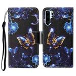 For Huawei P30 Pro Colored Drawing Pattern Horizontal Flip Leather Case with Holder & Card Slots & Wallet & Lanyard(Moon Butterfly)