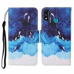 For Honor 9X Lite Colored Drawing Pattern Horizontal Flip Leather Case with Holder & Card Slots & Wallet & Lanyard(Watercolor Fish)