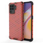 For OPPO A94 Shockproof Honeycomb PC + TPU Case(Red)