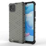 For OPPO Realme C20 Shockproof Honeycomb PC + TPU Case(Black)
