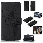 For Xiaomi Redmi Note 8 Feather Pattern Litchi Texture Horizontal Flip Leather Case with Holder & Wallet & Card Slots(Black)