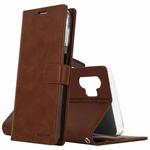 For Samsung Galaxy A32 5G/4G GOOSPERY BLUE MOON DIARY Crazy Horse Texture Horizontal Flip Leather Case With Bracket & Card Slot & Wallet(Dark Brown)