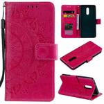 For LG Stylo 5 Totem Flower Embossed Horizontal Flip TPU + PU Leather Case with Holder & Card Slots & Wallet(Red)