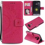 For LG G5 Totem Flower Embossed Horizontal Flip TPU + PU Leather Case with Holder & Card Slots & Wallet(Red)