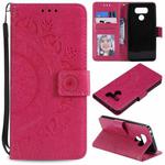 For LG G6 Totem Flower Embossed Horizontal Flip TPU + PU Leather Case with Holder & Card Slots & Wallet(Red)