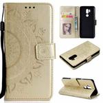 For LG G7 Totem Flower Embossed Horizontal Flip TPU + PU Leather Case with Holder & Card Slots & Wallet(Gold)