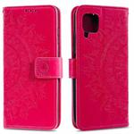 For Huawei P40 Lite Totem Flower Embossed Horizontal Flip TPU + PU Leather Case with Holder & Card Slots & Wallet(Red)