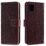 For Huawei P40 Lite Totem Flower Embossed Horizontal Flip TPU + PU Leather Case with Holder & Card Slots & Wallet(Brown)