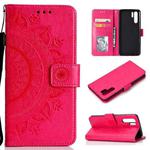 For Huawei P30 Pro Totem Flower Embossed Horizontal Flip TPU + PU Leather Case with Holder & Card Slots & Wallet(Red)