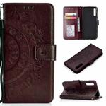 For Sony Xperia 1 II Totem Flower Embossed Horizontal Flip TPU + PU Leather Case with Holder & Card Slots & Wallet(Brown)