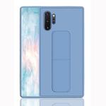 For Galaxy Note 10+ Shockproof PC + TPU Protective Case with Wristband & Holder(Blue)