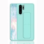 For Huawei P30 Pro Shockproof PC + TPU Protective Case with Wristband & Holder(Green)