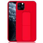 For iPhone 11 Pro Shockproof PC + TPU Protective Case with Wristband & Holder(Red)