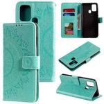 For Xiaomi Redmi 9C Totem Flower Embossed Horizontal Flip TPU + PU Leather Case with Holder & Card Slots & Wallet(Green)