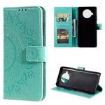 For Xiaomi Mi 10T Lite 5G Totem Flower Embossed Horizontal Flip TPU + PU Leather Case with Holder & Card Slots & Wallet(Green)
