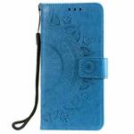 For Xiaomi Mi 10T Lite 5G Totem Flower Embossed Horizontal Flip TPU + PU Leather Case with Holder & Card Slots & Wallet(Blue)