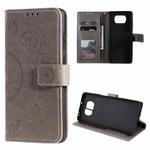 For Xiaomi Poco X3 Totem Flower Embossed Horizontal Flip TPU + PU Leather Case with Holder & Card Slots & Wallet(Grey)