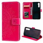 For OPPO Realme 6 Pro Totem Flower Embossed Horizontal Flip TPU + PU Leather Case with Holder & Card Slots & Wallet(Red)